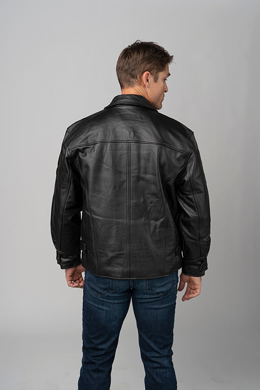 Classic Italian Leather Driving Jacket | Burks Bay