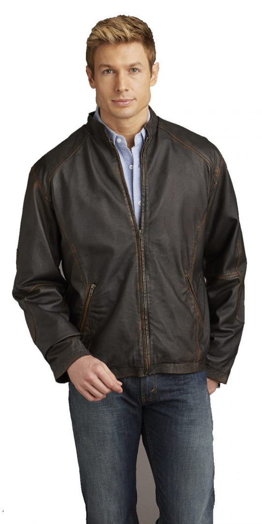 Retro Vintage Leather Jacket | Burks Bay