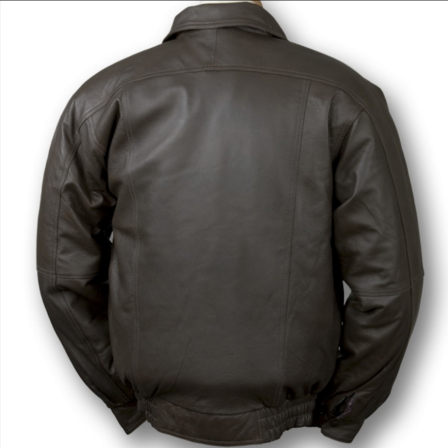 Buffed Bomber Leather Jacket | Burks Bay