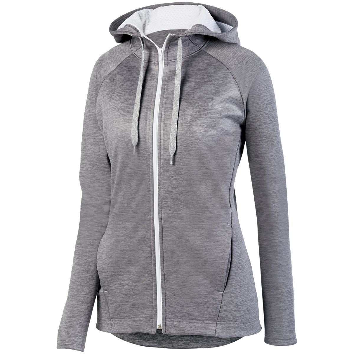 Ladies Zoe Tonal Heather Full Zip Hoodie | Augusta Sportswear | 5558