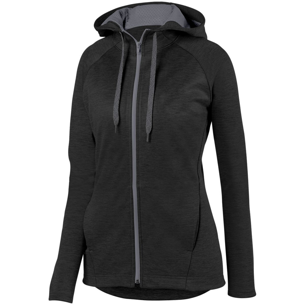 Ladies Zoe Tonal Heather Full Zip Hoodie | Augusta Sportswear | 5558